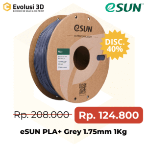 Promo eSUN PLA+ Grey 1.75mm 1Kg