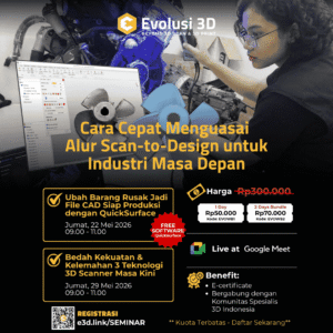 Webinar Cara Cepat Menguasai  Alur Scan-to-Design untuk Industri Masa Depan